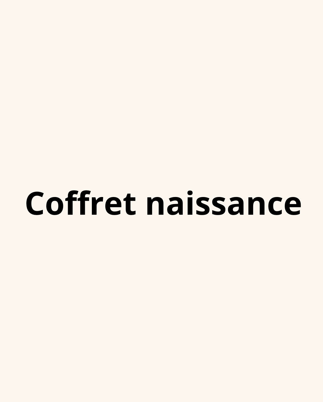 Coffret naissance